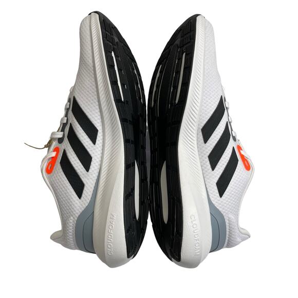 Adidas Runfalcon 3.0 Mens Athletic Trail Shoes Size 10.5 White/Orange/Gray - Picture 3 of 8